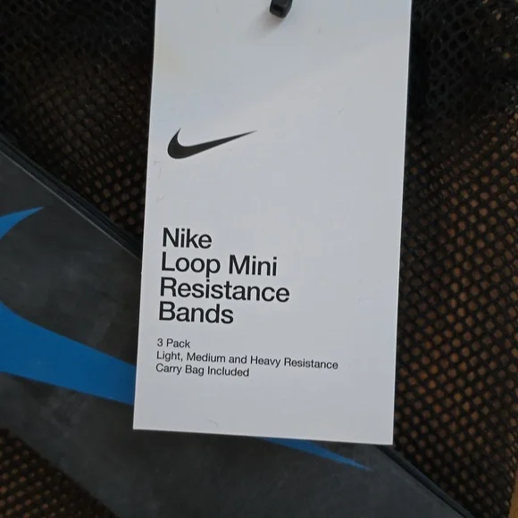 NIKE BRAND LOOP MINI RESISTANCE BANDS, LIGHT, MEDIUM, AND HEAVY - Picture 4 of 9